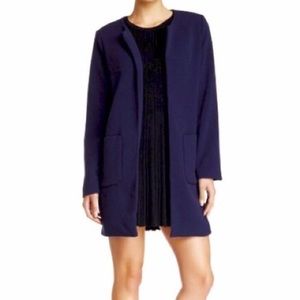 Harlowe & Graham Textured Side ZIP Topper Jacket